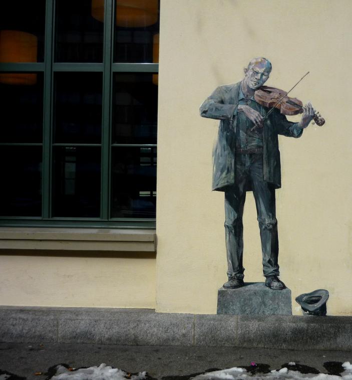 Le violoniste dans la rue
